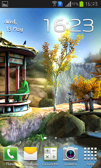 Android Hintergrundbilder Orientaler Garten 3D kostenlos auf den Desktop herunterladen. 