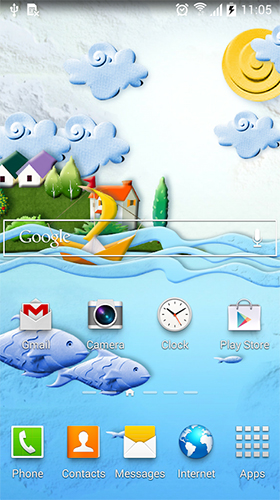 Bildschirm screenshot Papierwelt  für Handys und Tablets.