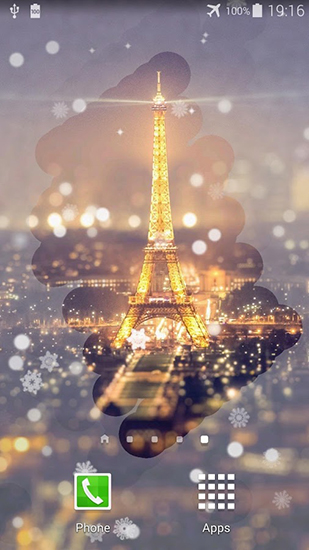 Android Hintergrundbilder Paris bei Nacht kostenlos auf den Desktop herunterladen. 