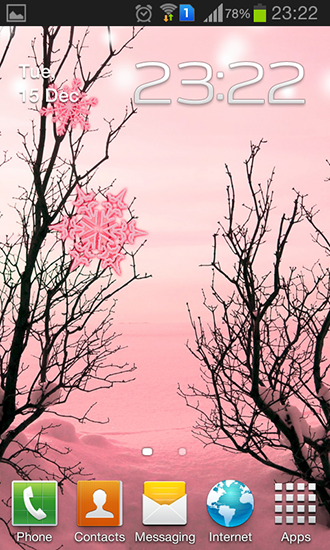 Android Hintergrundbilder Pinker Winter kostenlos auf den Desktop herunterladen. 