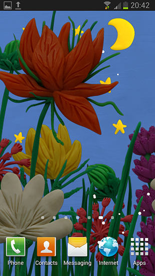 Android Hintergrundbilder Frühlingsblumen aus Knetmasse kostenlos auf den Desktop herunterladen. 