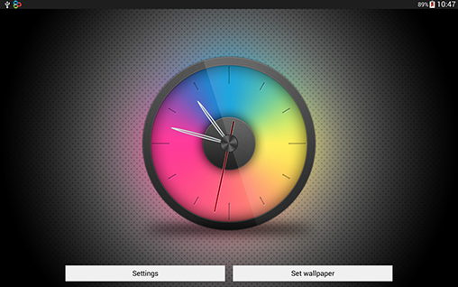 Android Hintergrundbilder Regenbogenuhr kostenlos auf den Desktop herunterladen. 