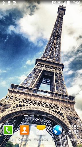 Android Hintergrundbilder Paris bei Regen kostenlos auf den Desktop herunterladen. 