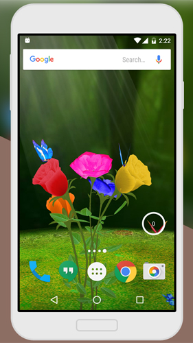 Bildschirm screenshot Rose 3D  für Handys und Tablets.