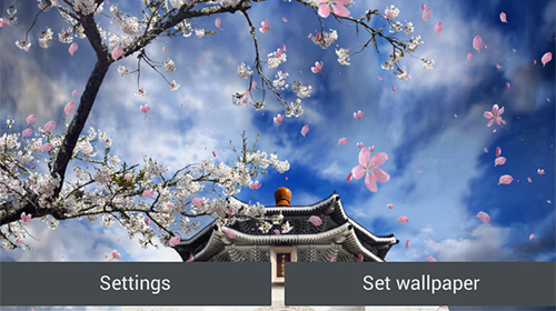 Bildschirm screenshot Sakura Garten  für Handys und Tablets.