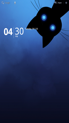 Bildschirm screenshot Listige Katze  für Handys und Tablets.