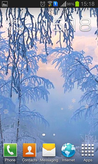 Android Hintergrundbilder Schneeweiß im Winter kostenlos auf den Desktop herunterladen. 