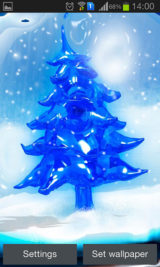 Android Hintergrundbilder Winter Weihnachtsbaum HD kostenlos auf den Desktop herunterladen. 