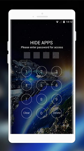 Bildschirm screenshot Weltraum Galaxie 3D  für Handys und Tablets.