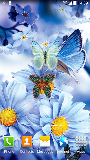 Android Hintergrundbilder Frühlingsblumen 3D kostenlos auf den Desktop herunterladen. 