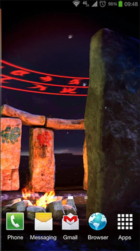 Bildschirm screenshot Stonehenge 3D für Handys und Tablets.