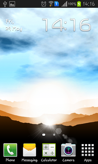 Android Hintergrundbilder Sonnenaufgang von Xllusion kostenlos auf den Desktop herunterladen. 