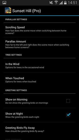 Android Hintergrundbilder Hügel bei Sonnenuntergang kostenlos auf den Desktop herunterladen. 