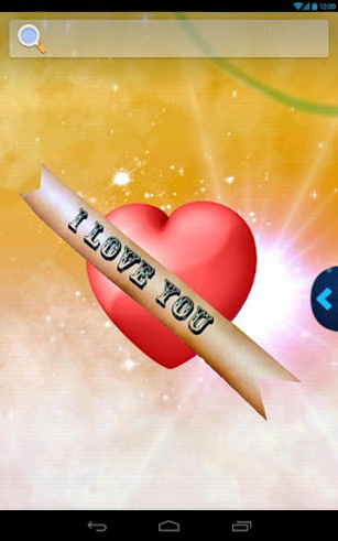Android Hintergrundbilder UR: 3D Herz der Liebe kostenlos auf den Desktop herunterladen. 