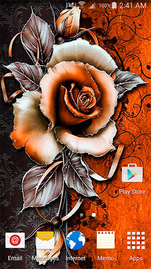 Android Hintergrundbilder Vintage Blumen kostenlos auf den Desktop herunterladen. 