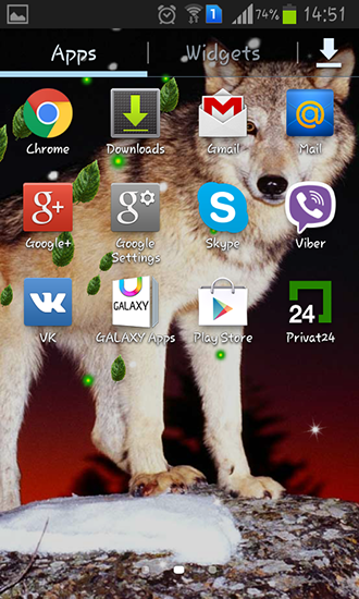 Android Hintergrundbilder Mystische Wölfe kostenlos auf den Desktop herunterladen. 