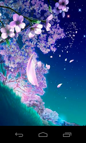Bildschirm screenshot 3D Zauberhafte Sakura für Handys und Tablets.