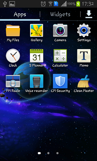 Bildschirm screenshot Andromeda für Handys und Tablets.