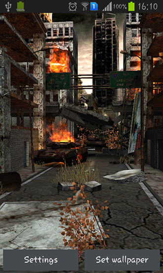 Bildschirm screenshot Apokalypse 3D für Handys und Tablets.