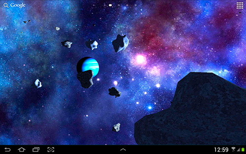 Android Hintergrundbilder Asteroiden 3D kostenlos auf den Desktop herunterladen. 
