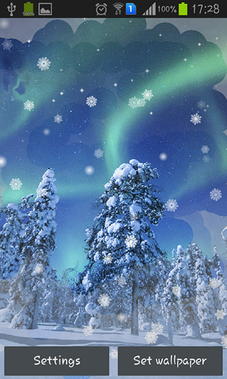 Bildschirm screenshot Aurora: Winter für Handys und Tablets.