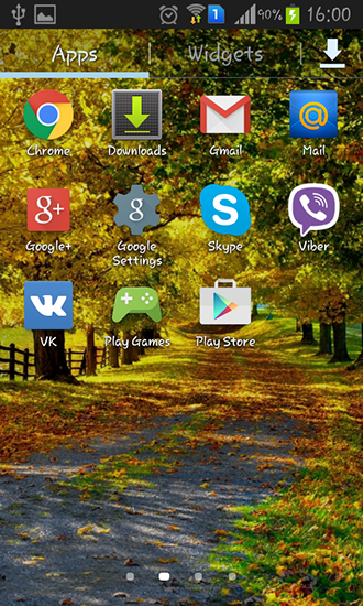 Bildschirm screenshot Herbst für Handys und Tablets.