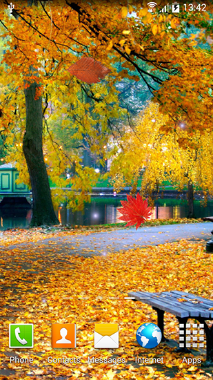 Bildschirm screenshot Herbstlandschaft für Handys und Tablets.