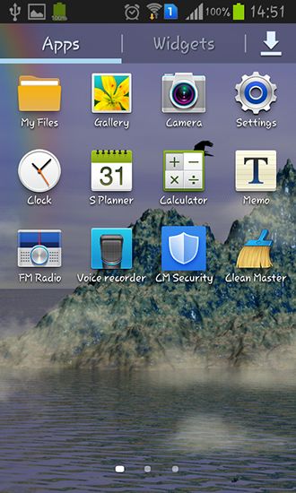 Bildschirm screenshot Schöne Berge für Handys und Tablets.
