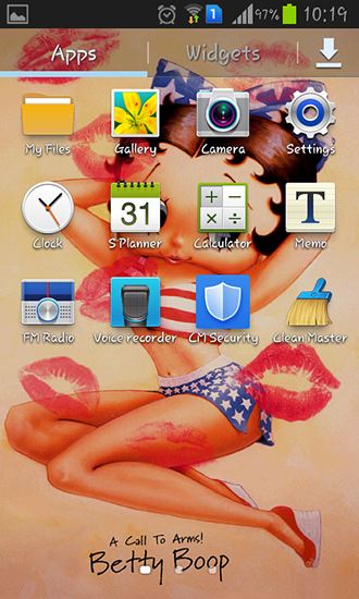 Bildschirm screenshot Betty Boop für Handys und Tablets.