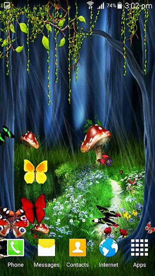 Bildschirm screenshot Schmetterling: Natur für Handys und Tablets.