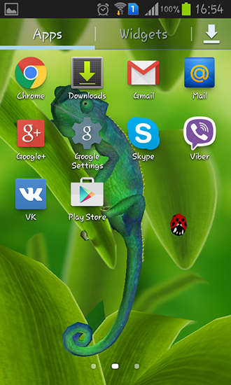 Bildschirm screenshot Chamäleon 3D für Handys und Tablets.