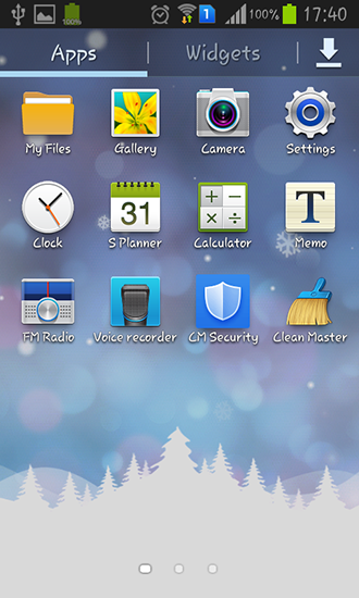 Bildschirm screenshot Weihnachtlicher Traum für Handys und Tablets.