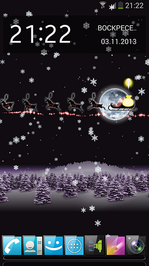 Bildschirm screenshot Weihnachtsmann HD für Handys und Tablets.