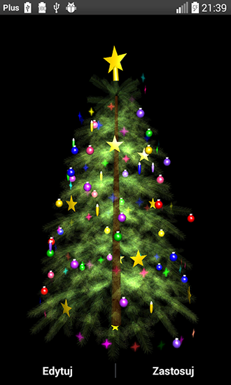 Bildschirm screenshot Weihnachtsbaum 3D für Handys und Tablets.