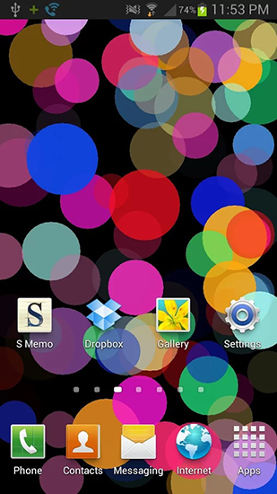 Bildschirm screenshot Kreise für Handys und Tablets.