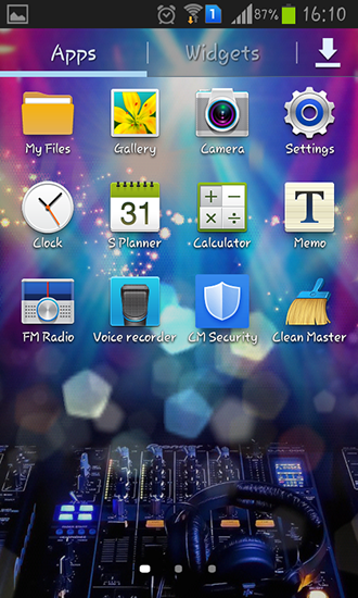 Bildschirm screenshot Farbige Lichter für Handys und Tablets.