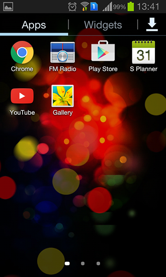 Bildschirm screenshot Farbiges Neon für Handys und Tablets.