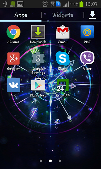Bildschirm screenshot Coole Uhr für Handys und Tablets.
