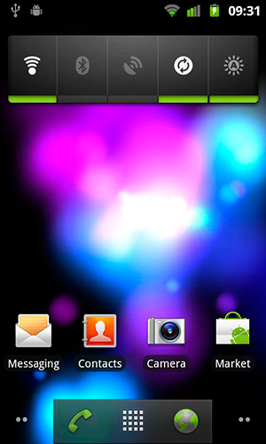 Bildschirm screenshot Verrückte Farben für Handys und Tablets.