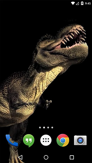 Bildschirm screenshot Dino T-Rex 3D für Handys und Tablets.