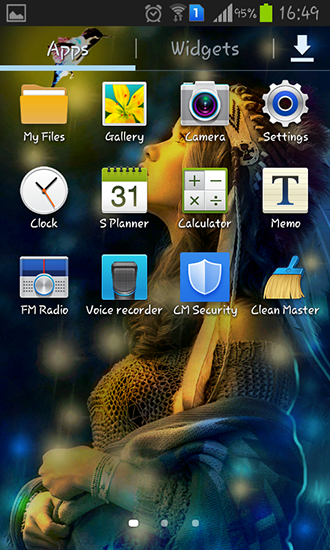 Bildschirm screenshot Traummädchen für Handys und Tablets.