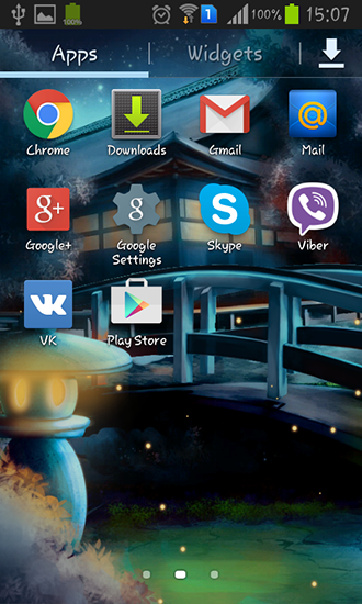 Bildschirm screenshot Östliches Leuchten für Handys und Tablets.