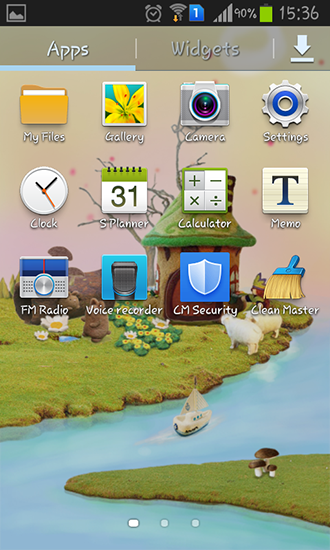 Bildschirm screenshot Feenhaus für Handys und Tablets.