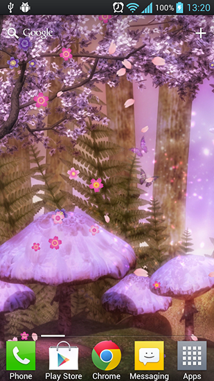Bildschirm screenshot Fantasy Sakura für Handys und Tablets.