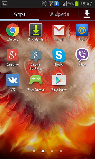 Bildschirm screenshot Federnherz für Handys und Tablets.