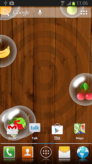 Bildschirm screenshot Frucht für Handys und Tablets.