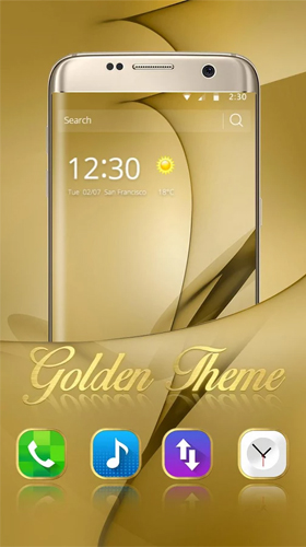 Gold Thema für Samsung Galaxy S8 Plus 