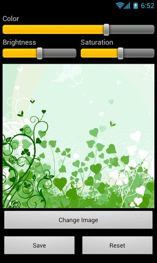 Bildschirm screenshot Herz und Gefühle für Handys und Tablets.