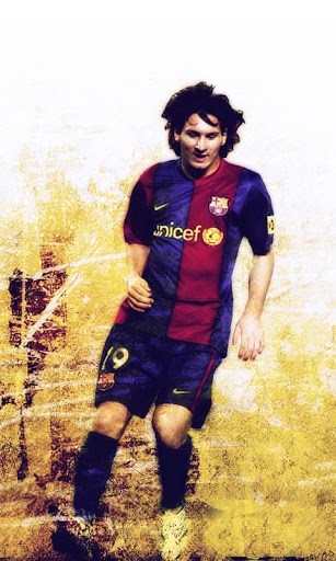 Bildschirm screenshot Lionel Messi für Handys und Tablets.