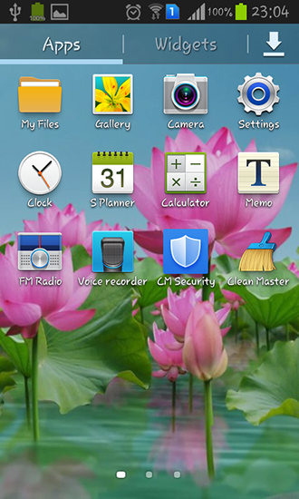 Bildschirm screenshot Lotus Teich für Handys und Tablets.